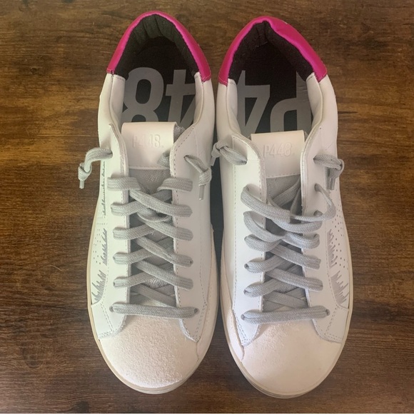 P448 John Goblin Sneaker Fuschia Size EU 41 New NWOB - Picture 2 of 13